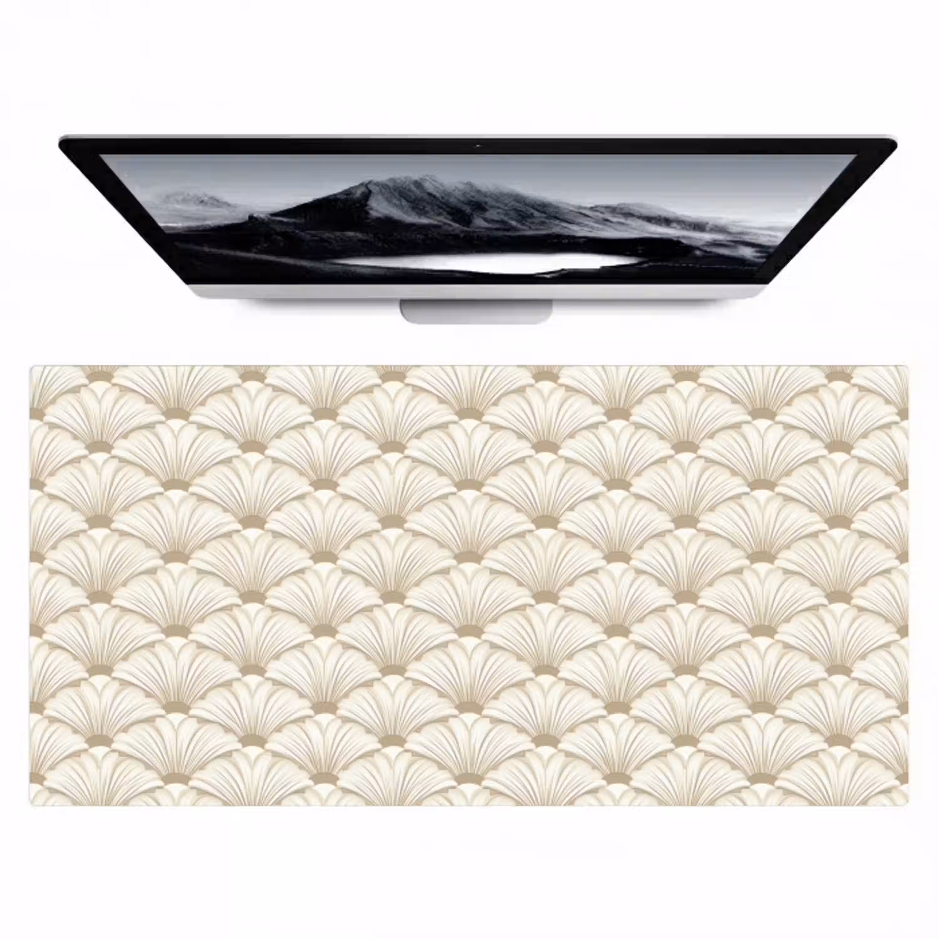 Klassiek - Art - Beige Muismat XXL klein 681 -zzz3d