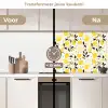 Citroenen - Geel - Wit - Stippen keuken achterwand 2 middel 871 -voor-na2_NL