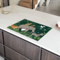 Tropisch - Jungle -  Groen Inductie beschermer vinyl 3mm klein -sfeer8