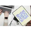 100% that bitch - Blauw - Wit laptophoes neopreen klein -bureau