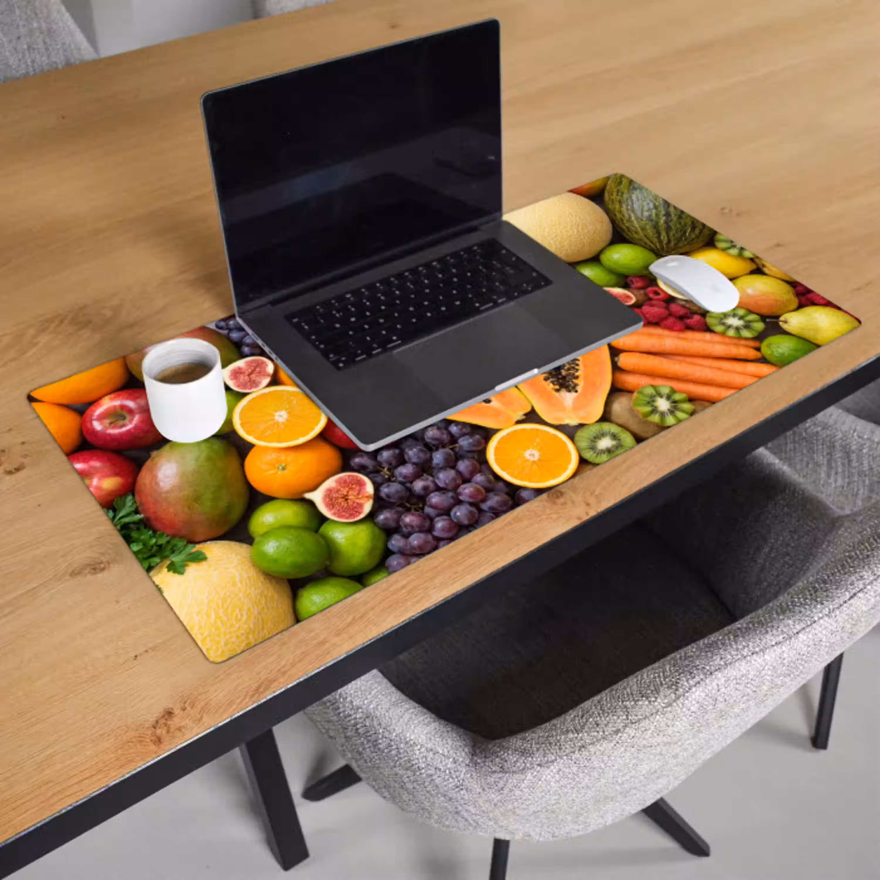 Eten - Fruit - Groenten - Vers - Kleurrijk Muismat XXL klein -sfeer1