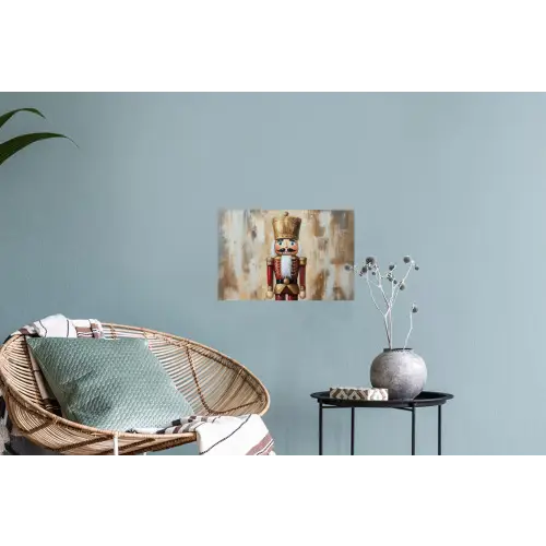 Kerst - Poppetje - Abstract Muursticker klein -plant