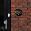 Gouden verfspatten- Sierlijk Naambord Organisch middel -sfeer1