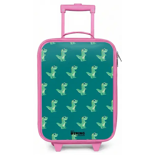 Tyranosaurus specs Kinderkoffer - Roze klein -zz3dotto