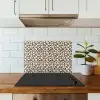 Panterprint - Patroon - Bruin keuken achterwand spatscherm klein 900 -sfeer2