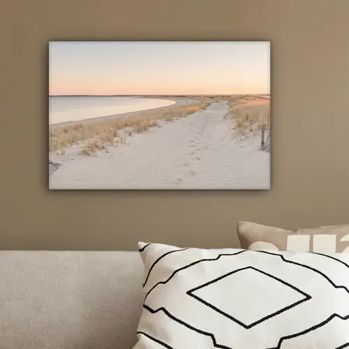 Kustlijn - Horizon - Hek canvas 2cm klein -sfeer3