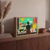 Vrouw - Keuken - Katten - Doorkijk Light Box met batterij (Wandlamp) middel -sfeer2