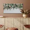 Bloemen - Muur - Rozen - Groen PET vilt middel -sfeer4