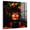 Vrouw - Zwart - Bessen - Bramen - Appels plexiglas 5mm klein -zzzproduct_nieuw