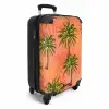 Palmbomen met fleurige achtergrond. NBS - Handbagage koffer - Kinderen Unisex middel -productfoto_3d