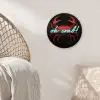 Krab - Rood - Neon - Quote Wandcirkel kunststof plaat 5mm dik klein -sfeer5