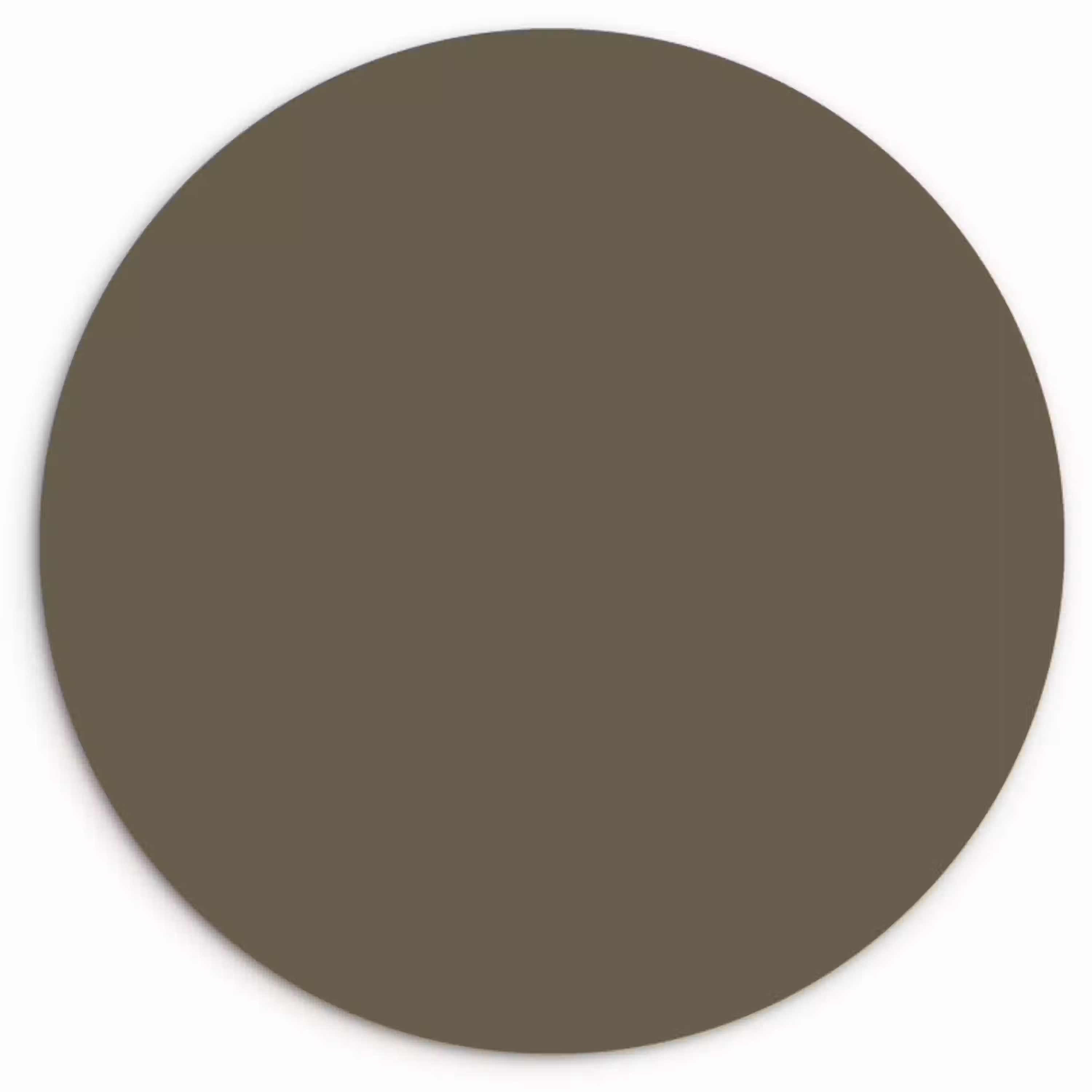 Deep - Khaki - Groen Wandcirkel kunststof plaat 5mm dik klein 188 -3d