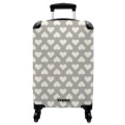 Valentijn stippen patroon zwart NBS - Handbagage koffer - Vrouwen middel -3d