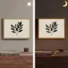 Ovaal - Olijfgroen - Simpel Light Box met batterij (Wandlamp) middel -sfeer3