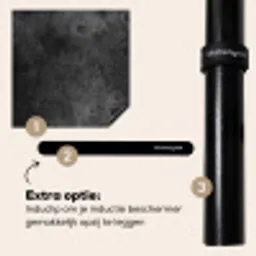 Duister Reliëf Inductie beschermer vinyl 3mm middel -zzzzzzz-induclip_NL