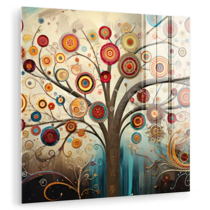 Boom - Tree of life - Kleur plexiglas 5mm klein -zzzproduct_nieuw