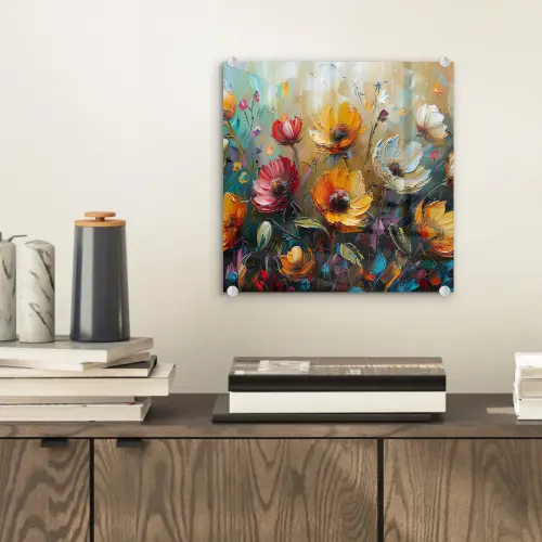 Watercolor - Bloemen - Kunst - Modern plexiglas 5mm klein -sfeer1