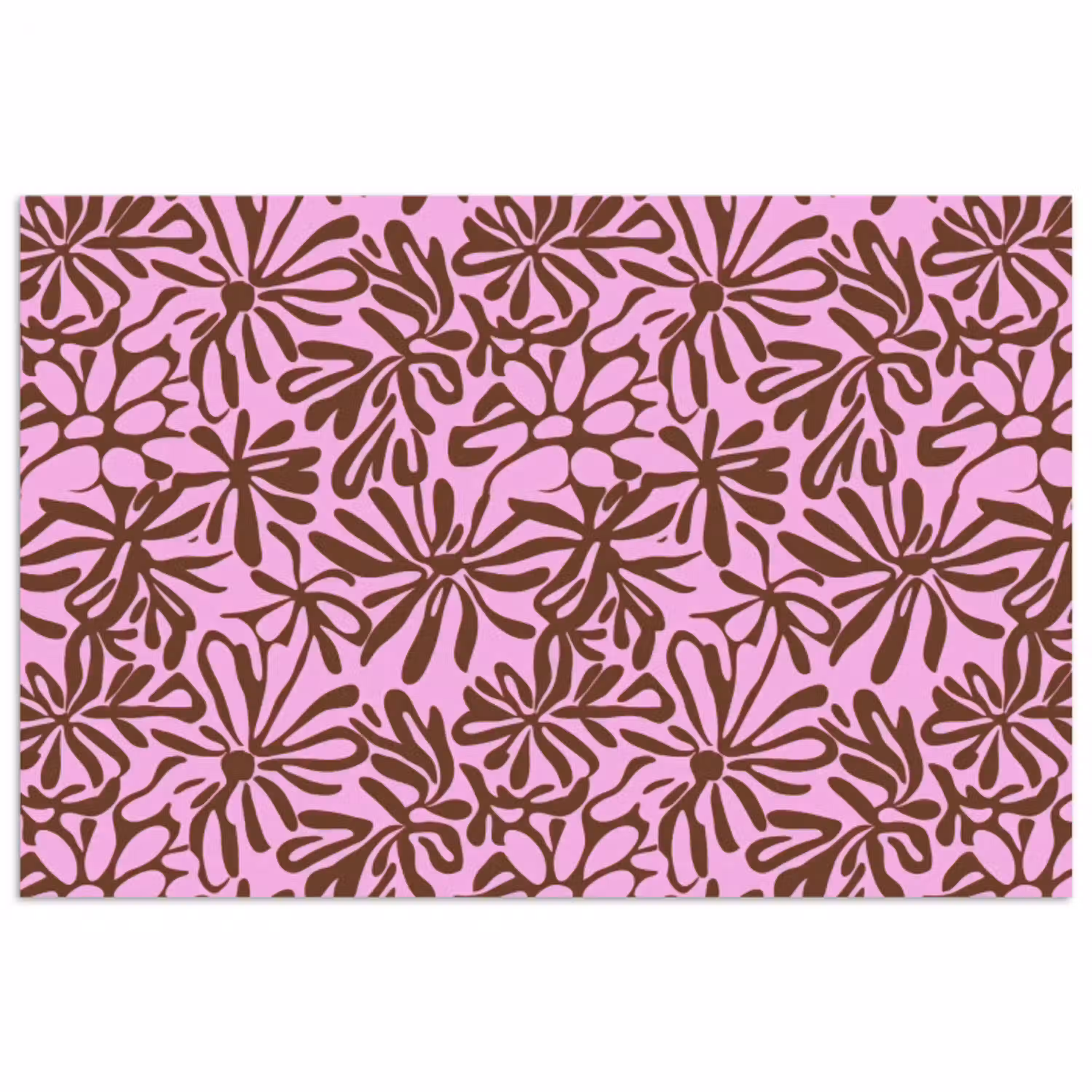 Organisch - Patroon - Roze poster papier klein 62 -3d