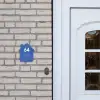 Kobaltblauw - Modern Naambord Huisje klein -sfeer1