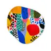 Stippen - Vormen - Modern - Kleuren Wandcirkel Organisch Forex 3mm klein -3d