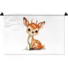 Hert - Baby - Dieren Wandkleed katoen klein -zz3d