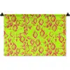 Slang - Neon - Groen - Roze Wandkleed katoen klein 269 -zz3d