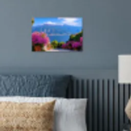 Lake Como - Italië - Landschap poster papier klein -sfeer2