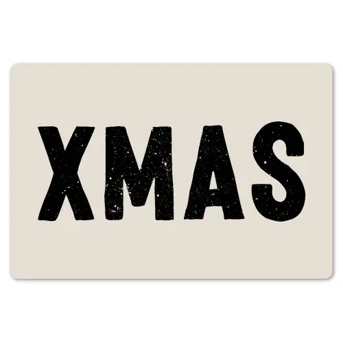 Kerst - Beige - Quotes - Xmas - Feestdagen Placemat vinyl groot -zzsfeer1_Kitchenyeah-website