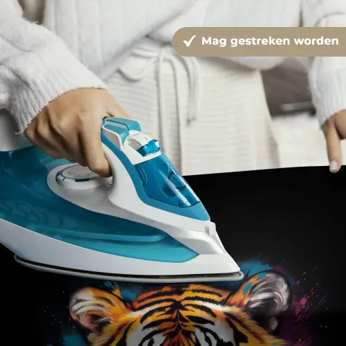 Tijger als street art kunstwerk Wandkleed katoen klein -sfeer9