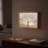 Levensboom - Goud - Kleurrijk - Abstract - Aesthetic Light Box met batterij (Wandlamp) middel -sfeer1