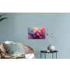 Bloemen - Roze - Watercolor - Kunst Muursticker klein -plant