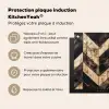 Geometrisch Houtmozaïek Inductie beschermer vinyl 3mm middel -zzzzzzusp-haakje_FR
