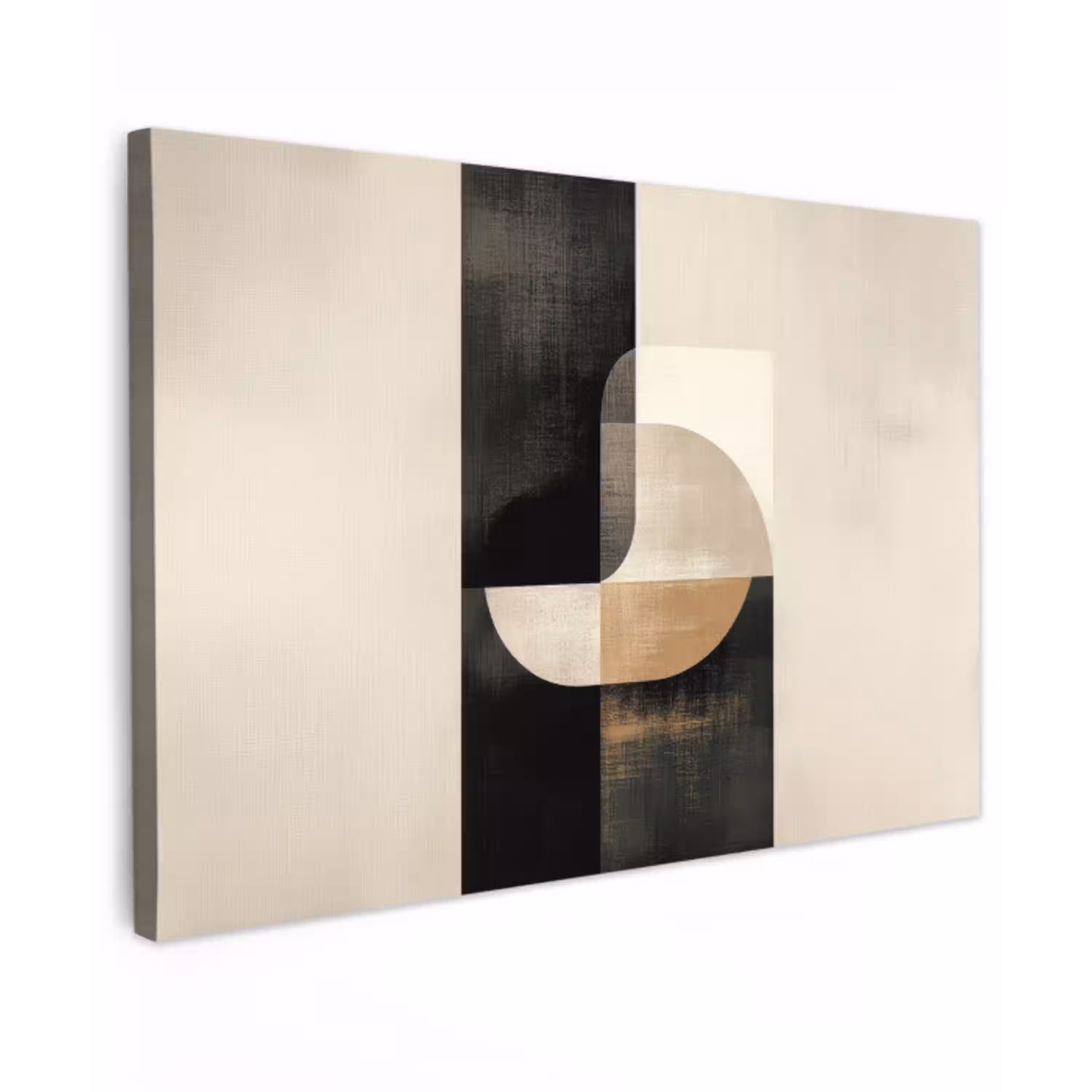 Modern - Vierkant - Vormen Tuinposter op houten frame 2 cm dik klein -3d