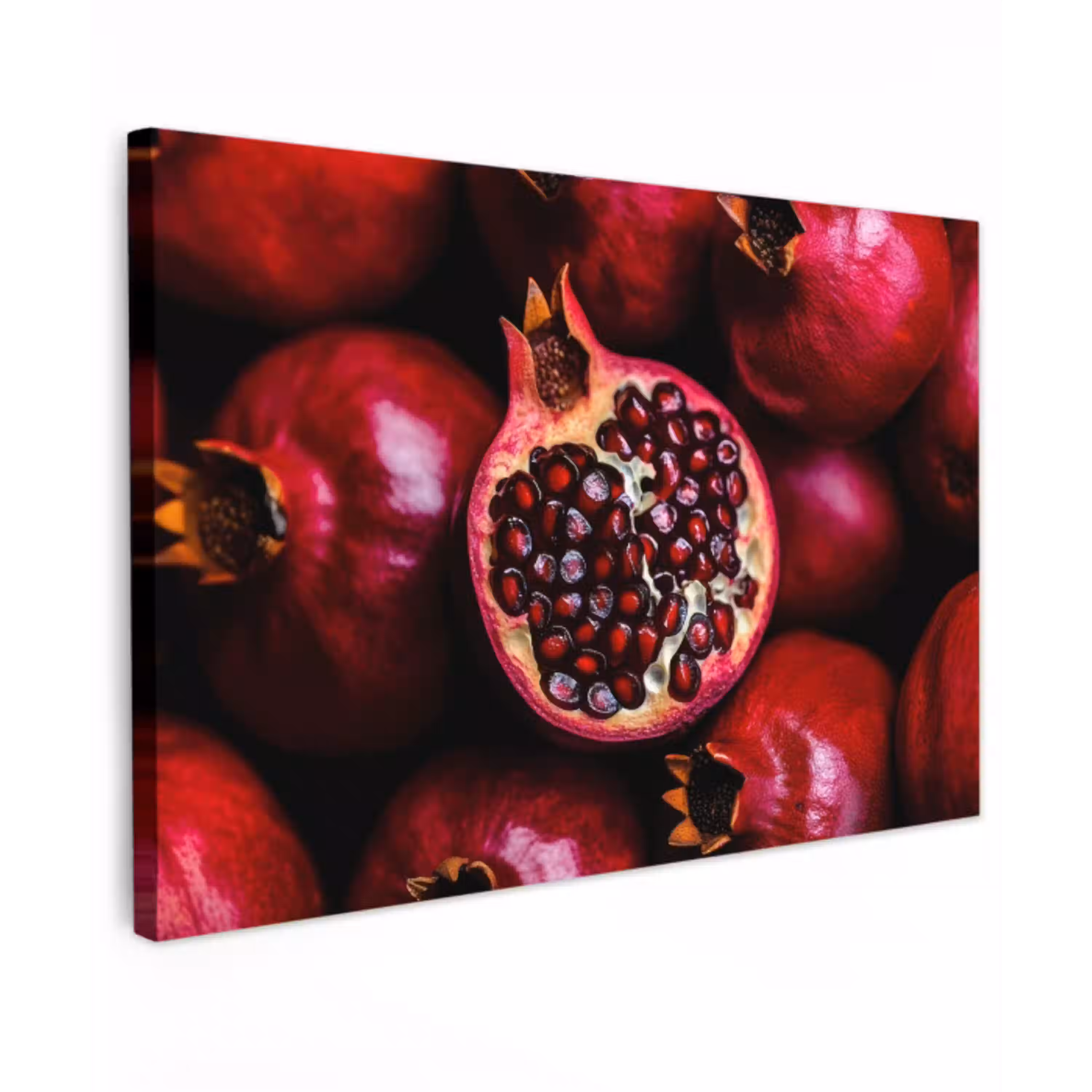 Granaatappel - Rood - Fruit Tuinposter op houten frame 2 cm dik klein -3d
