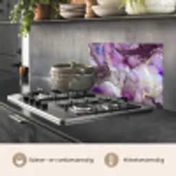 Marmer - Roze - Paars - Gold keuken achterwand spatscherm klein -usp_NL