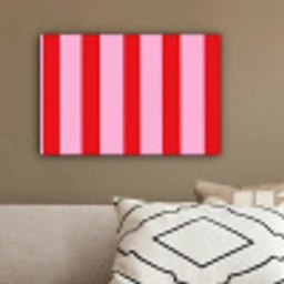 Strepen - Klassiek - Roze canvas 2cm klein 34 -sfeer3