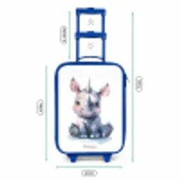 Baby neushoorn Kinderkoffer - Blauw klein -productfoto_formaten