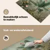 Tropisch bladerdek - Vlinders - groen - Bruin Inductie beschemer met haakjes middel -ky-schoon-nl