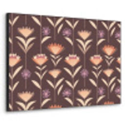 Elegant - Retro - Bruin Textielframe zwart klein 947 -3d