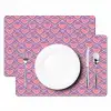 Ruit - Patroon - Paars - Hartjes Placemat vinyl groot 368 -zzsfeer2_Kitchenyeah-website