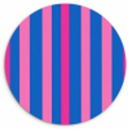 Modern - Optisch - Roze Wandcirkel kunststof plaat 5mm dik klein 188 -3d