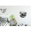 Glamour - Modern - Zwart - Wit Wandcirkel aluminium klein -kinderkamer