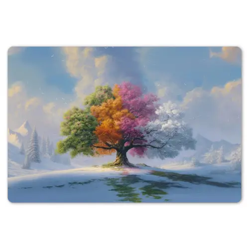 Boom - Seizoenen - Winter - Landschap Placemat vinyl groot -zzsfeer1_Kitchenyeah-website