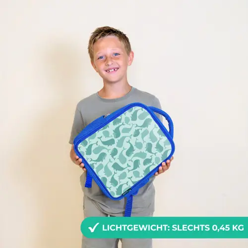 Zee - Dieren - Blauwe vinvis Kinderrugzak - Blauw middel 862 -sfeer1_NL