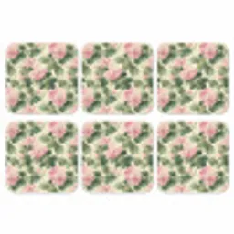 Rozen - Botanisch - Roze onderzetter kurk middel 366 -3d