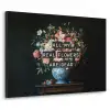 Bloemen - Art - Pastel - Quotes Textielframe - compleet frame klein -3d