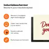 Don't lose your fire - Rood - Wit - Minimalistisch Inductie beschermer vinyl 3mm klein -zzzzzzz-td-ups