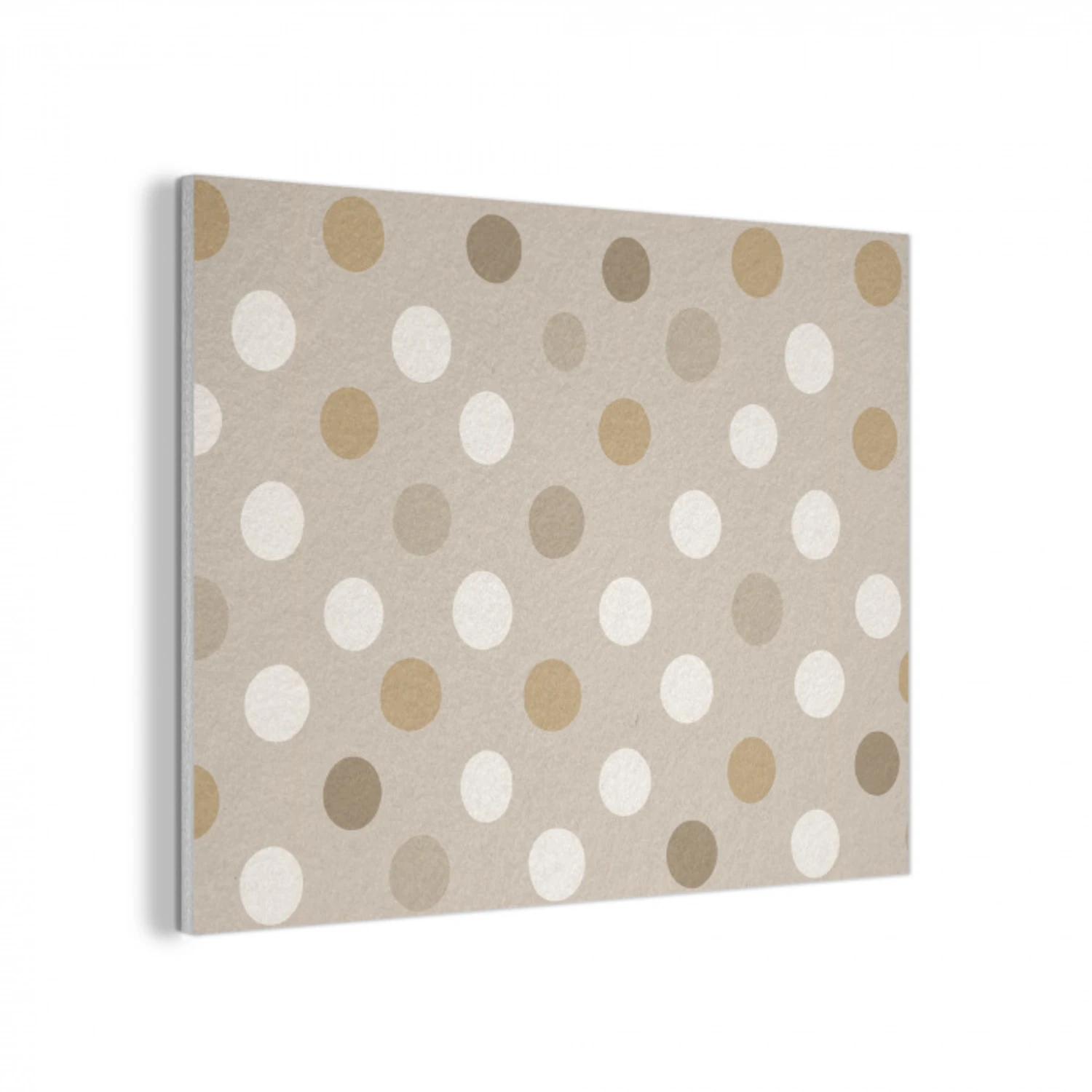 Polka - Dots - Beige PET vilt klein 837 -3d