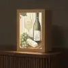 Wijn - Druiven - Kaas - Bladeren Light Box met kabel (Tafellamp) klein -z3d_website
