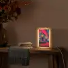 Boombox - Rood - Graffiti - Neon Light Box met kabel (Tafellamp) klein -sfeer4